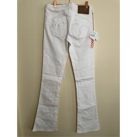 Fiorucci White Low Rise Flare Jeans Size 26 Long New - Picture 6 of 6